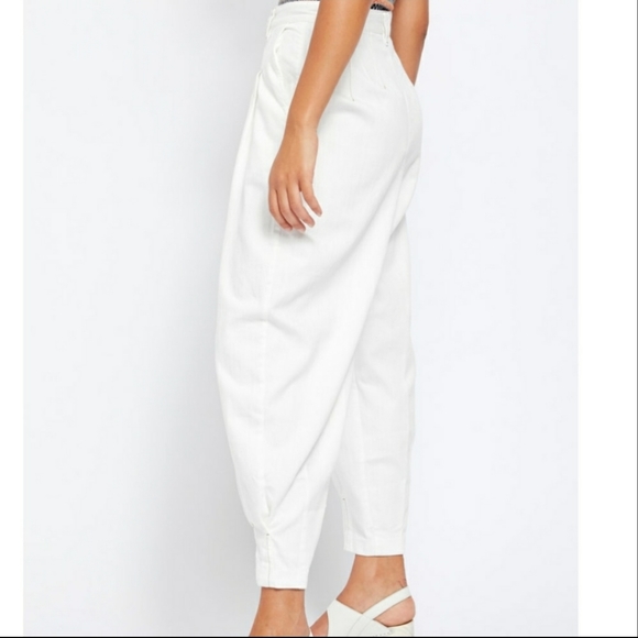 Free PeopleWomen's White Barcelona Balloon Pants - Picture 4 of 12